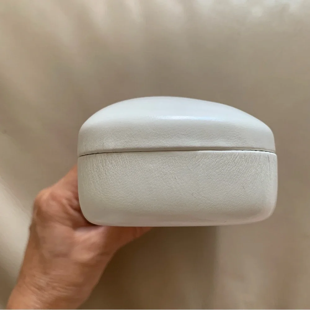 Calvin Klein White Sunglasses Case Only Black Interior Like New